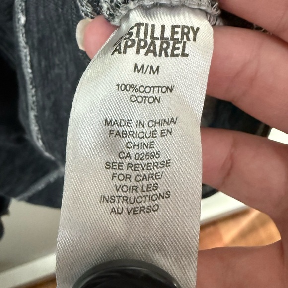 Gray Pullover Hoodie with Vintage Stitching - Picture 4 of 5